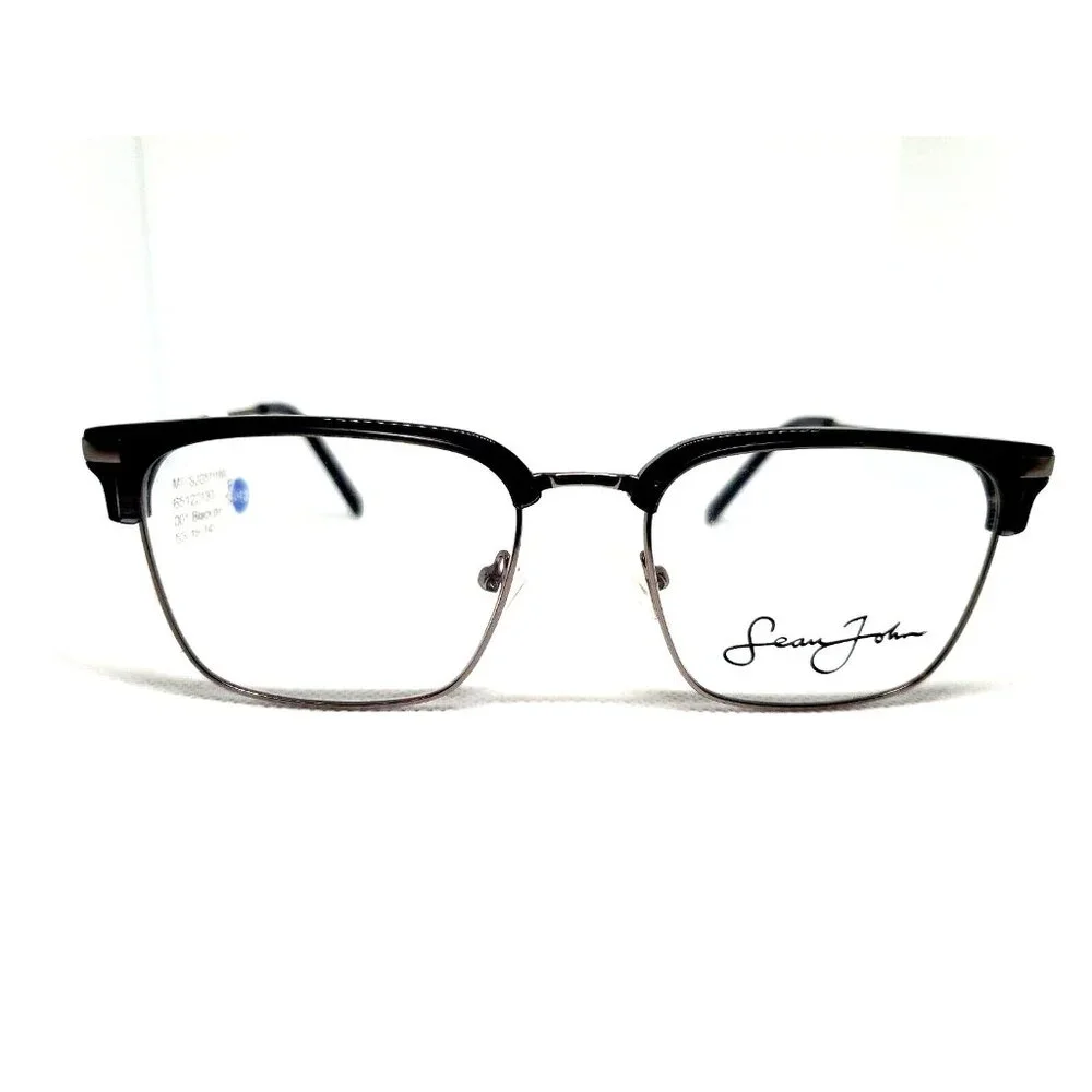 Sean John SJO 5151 001 Black Gun Eyeglass Frames 53 18 145